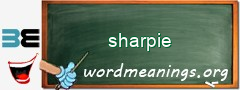 WordMeaning blackboard for sharpie